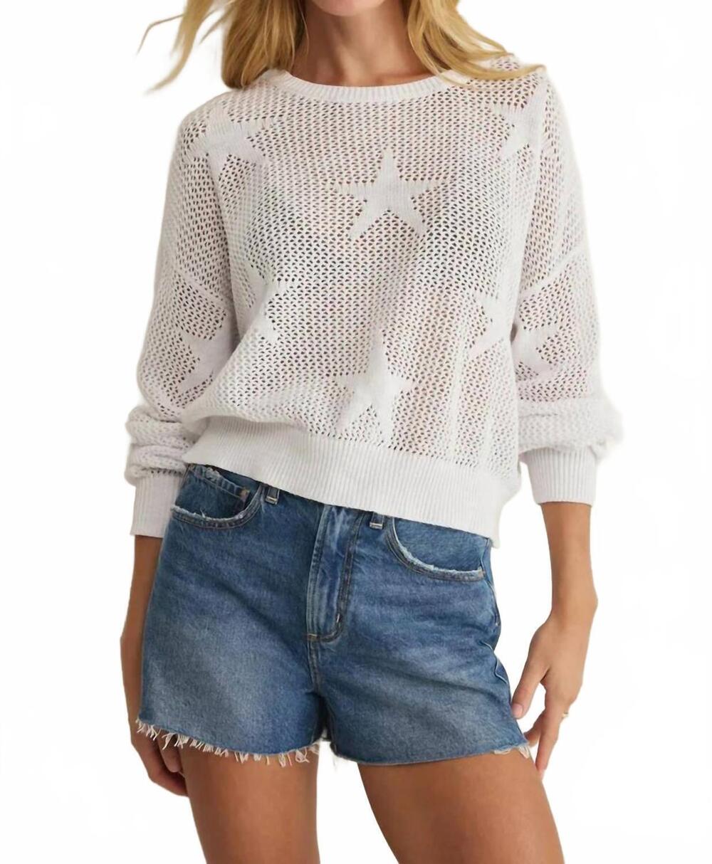 NEW Z SUPPLY star of the show crochet top in white